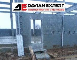 Realizare gol usa in perete din beton